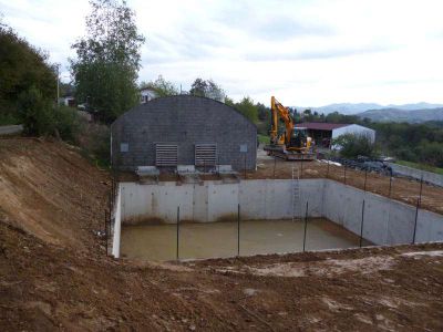 Terrassement pour construction d’une fosse à lisier - Beyrie (64).